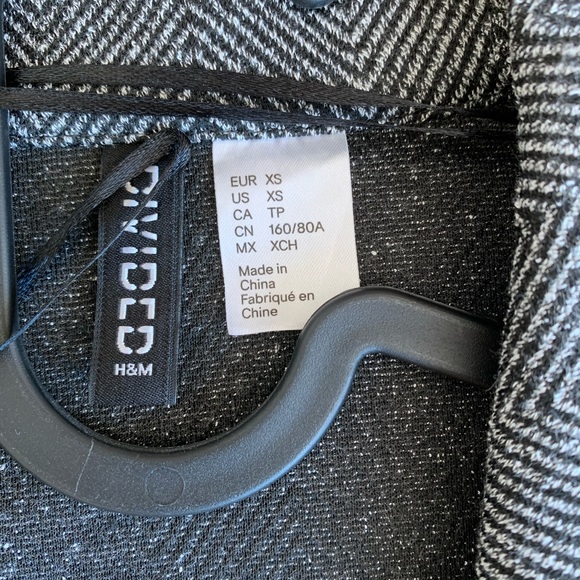 Grey H&M patterned coat - Picture 2 of 4